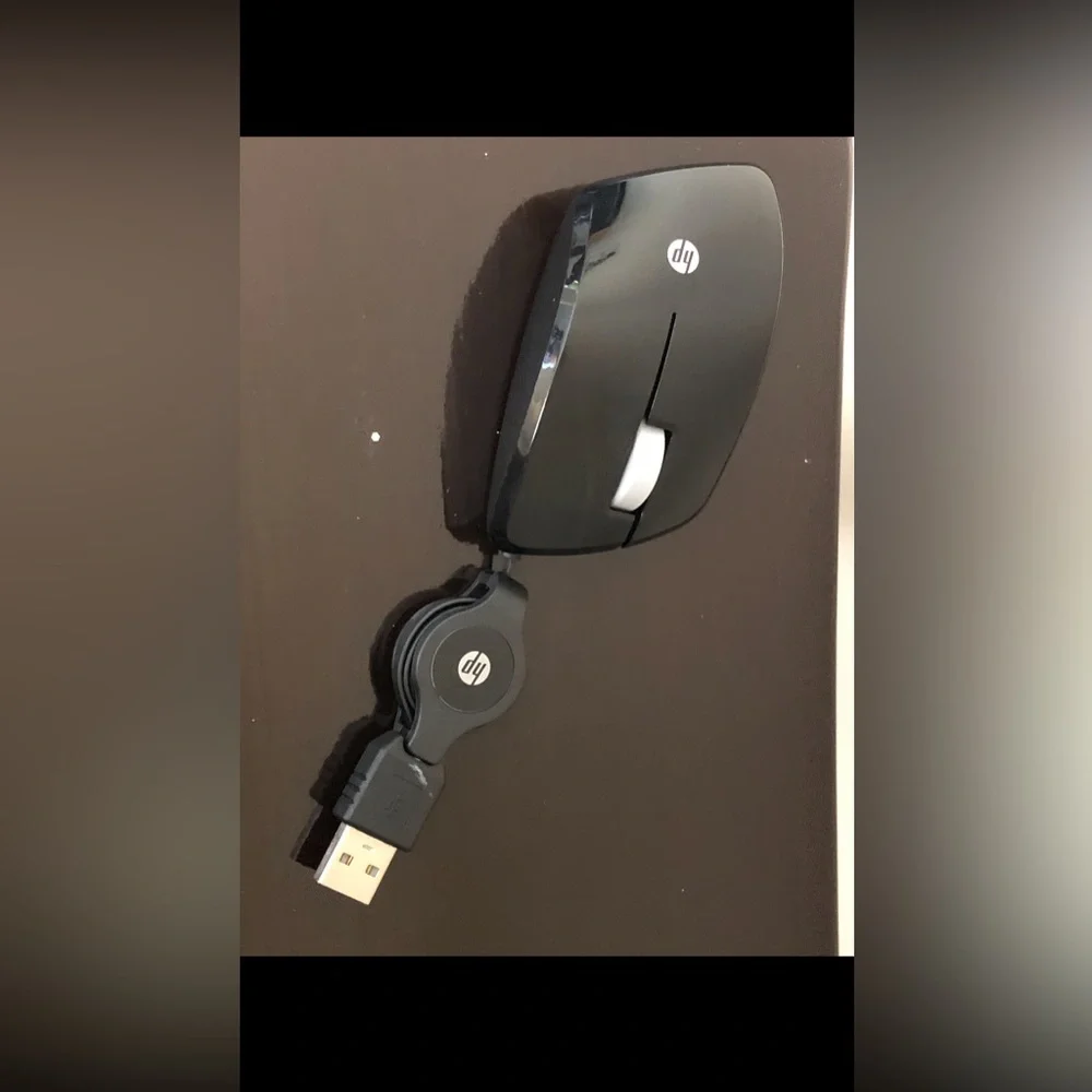 Rechargeable -Retractable USB HP Mobile Mouse Wired